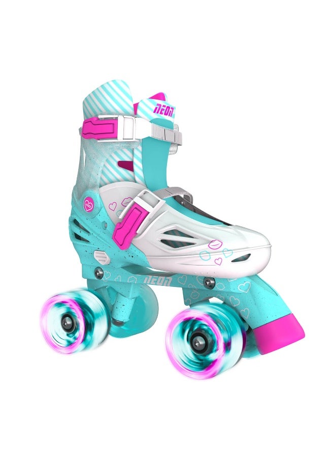 NEON 2-In-1 Combo Skates (Size 3-6, Teal)  - Image 2