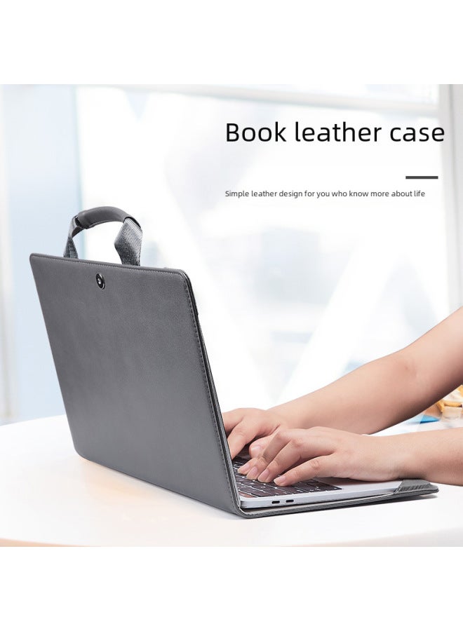 Direct Supply Macbook Pro Laptop Case Protective Case Suitable For Apple Notebook Leather Computer Bag-Color:Pink-Applicable Model:13 Inch - Image 2