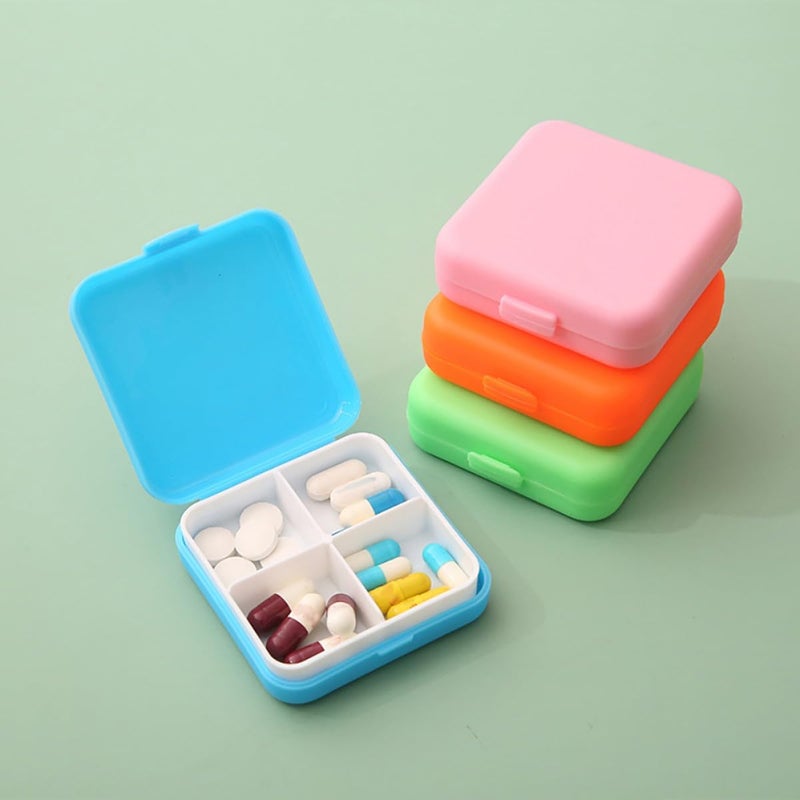 8pcs Small Pill Organizer Box Travel Medicine Holder Portable Compartment Pill Case Daily Medication Storage for Pocket Purse - Image 5