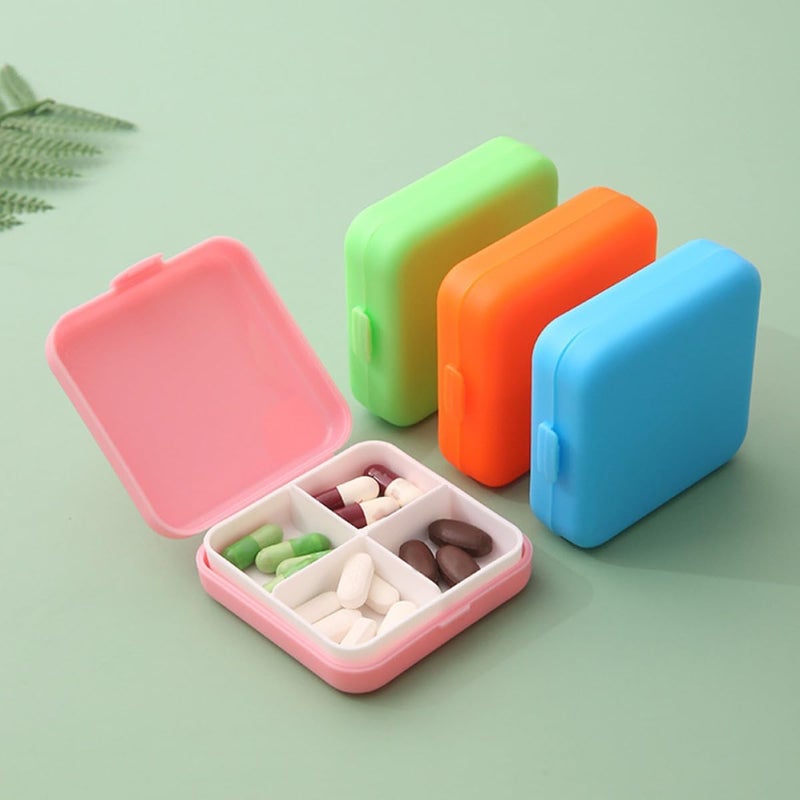 8pcs Small Pill Organizer Box Travel Medicine Holder Portable Compartment Pill Case Daily Medication Storage for Pocket Purse - Image 4