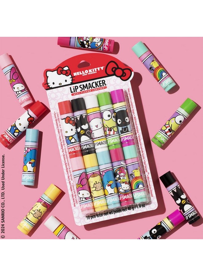 ليب سماكر مجموعة مرطب شفاه سانريو هيلو كيتي وأصدقائه - ١٠ مرطبات شفاه مرطبة وحامية - خالية من القسوة - Image 3