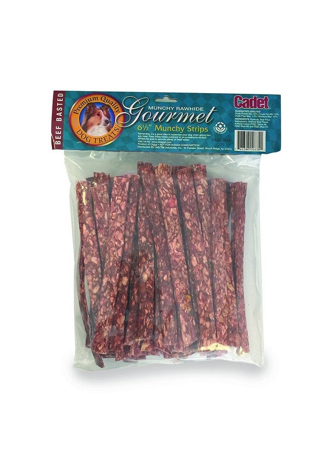 IMS (3 Packages) IMS 50-Pack Cadet Gourmet Munchy Rawhide 6 1/2" Munchy Strips - Image 2