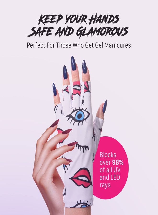 ManiGlovz - The Original UPF 50+ UV Light Protective Nail Gloves | Gel Manicure Gloves and Anti UV Fingerless Gloves for Women | Can be Used as Sun Protection Gloves for Driving | Peacock - Image 5