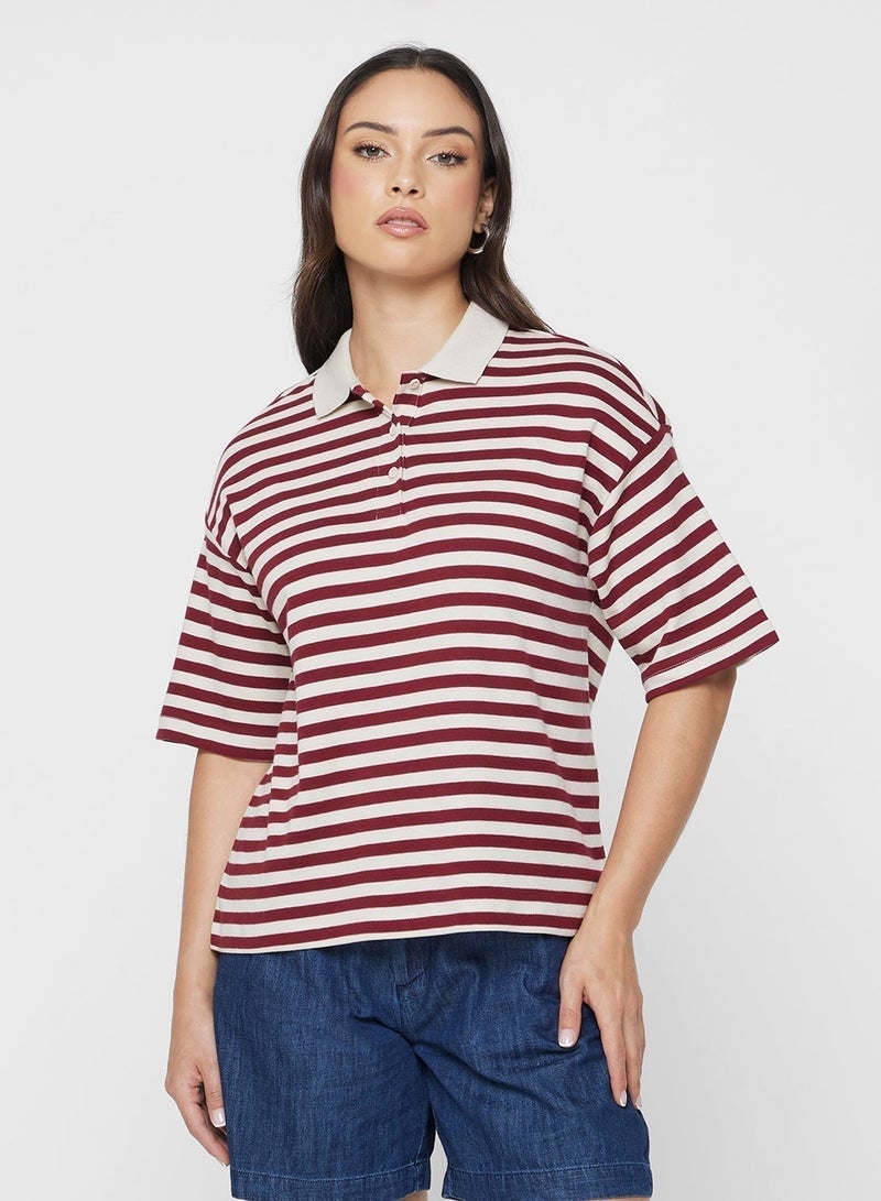 ONLY ONLSINE LIFE Short Sleeve POLO TOP - Image 1