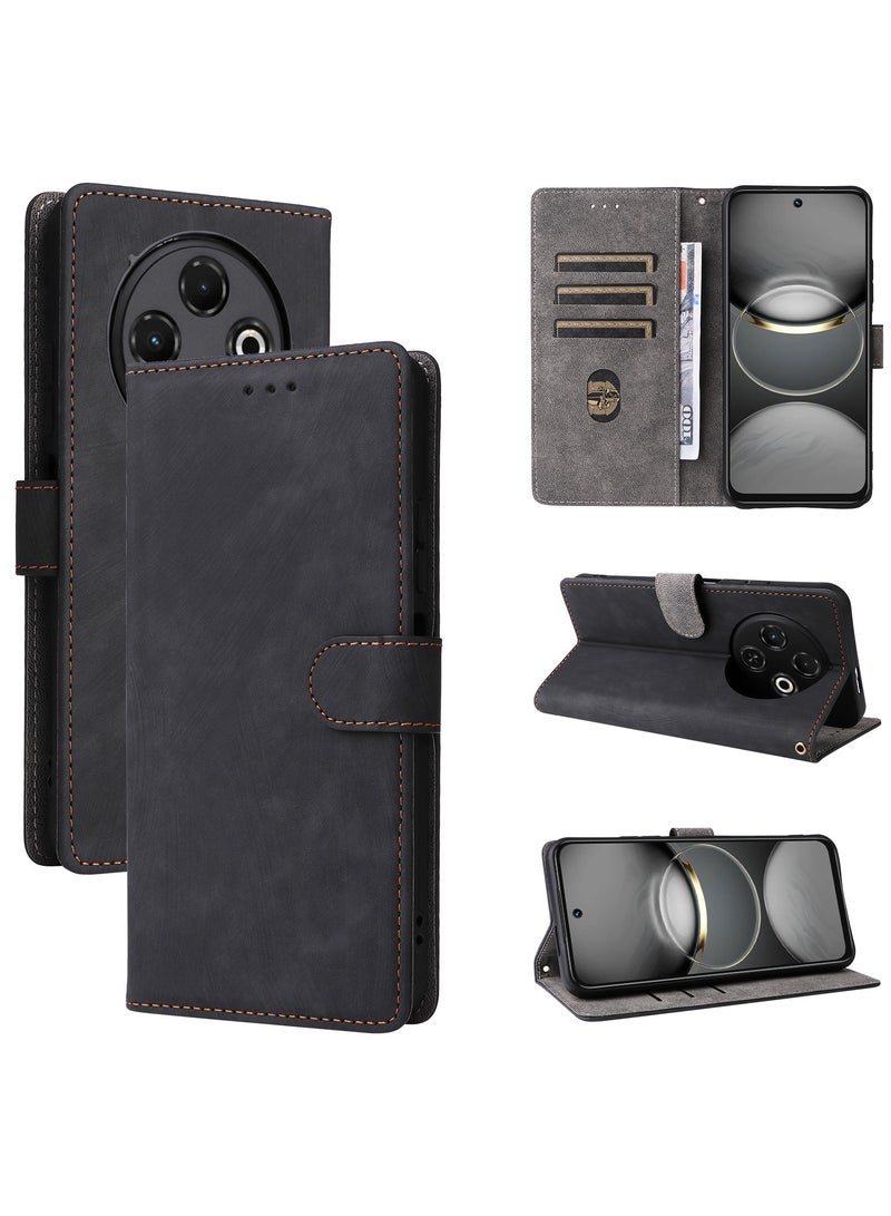 Fankalo Phone Case for Tecno Spark 30C 4G with RFID Security Protection Flip PU Leather Wallet Case with Card Holder Shockproof Protective Cover - Image 1