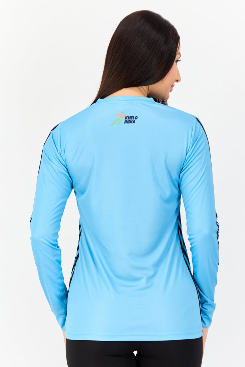 Adidas Women Sportswear Fit India Brand Logo Outdoor Jersey, Multicolor  - Image 3