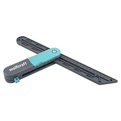 wolfcraft Angular Bevel Gauge with Marking Gauge Function I 6958000 I Practical aid when laying floors and building furniture - Image 1