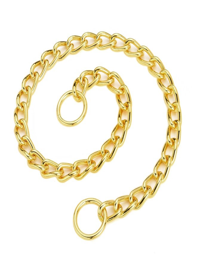 Mogoko Stainless Steel Dog Choke Chain Collar, Puppy Metal P Chain Slip Collar Pet Training Walking Choker(Gold; 3.0mm;20.0 Inch) - Image 5