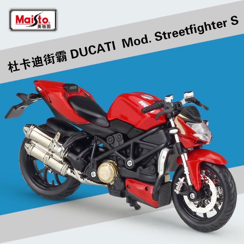 1:18 Kawasaki Ninja H2R Diecast Motorcycle Model with Stand #20-08142 Ducati Mod. STREETFIGHTER S Red 
