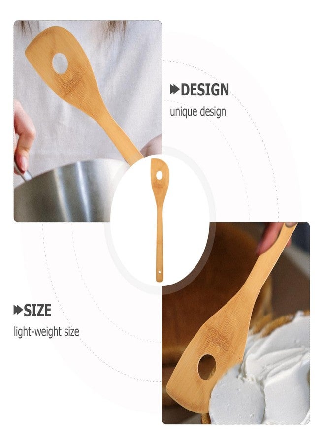 Hoement Maple Wooden Mixing Spoon with Hole Small Lightweight Egg Stirring Rod Cooking Utensil for Home Kitchen and Hotel Use - Image 4