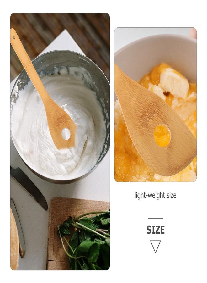 Hoement Maple Wooden Mixing Spoon with Hole Small Lightweight Egg Stirring Rod Cooking Utensil for Home Kitchen and Hotel Use - Image 5