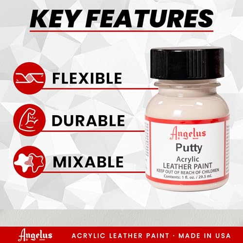 Angelus Acrylic Leather Paint 1 Fl Oz Pack of 1 Putty - Image 3
