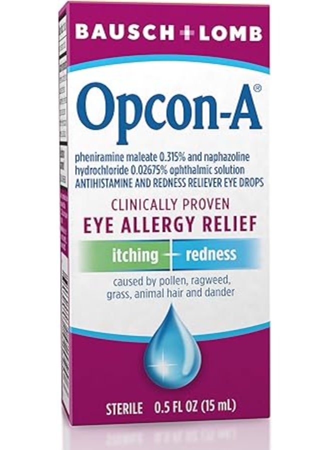 Bausch + Lomb Bausch And Lomb Opcon-A Eye Drops For Itching And Redness, 0.5 oz (Pack of 1) - Image 5