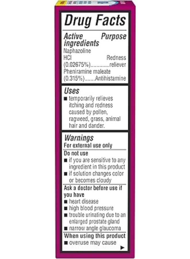 Bausch + Lomb Bausch And Lomb Opcon-A Eye Drops For Itching And Redness, 0.5 oz (Pack of 1) - Image 3