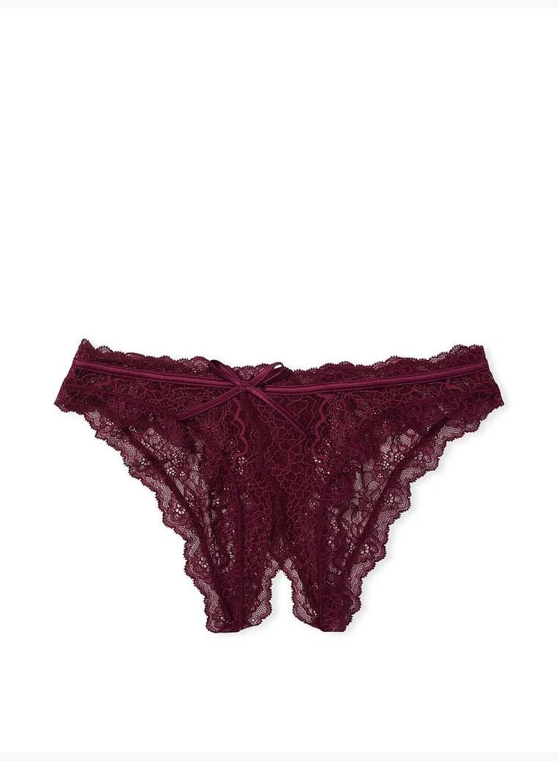 Victoria's Secret Crotchless Lace Cheekini Panty
