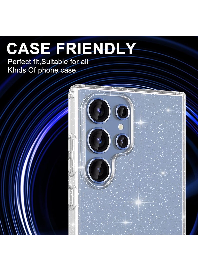 Theodor Samsung Galaxy S25 Ultra 5 Pcs Camera Lens Protector With 9H Tempered HD Glass Camera Cover Anti Scratch Aluminum Alloy Camera Ring, Blue - Image 5