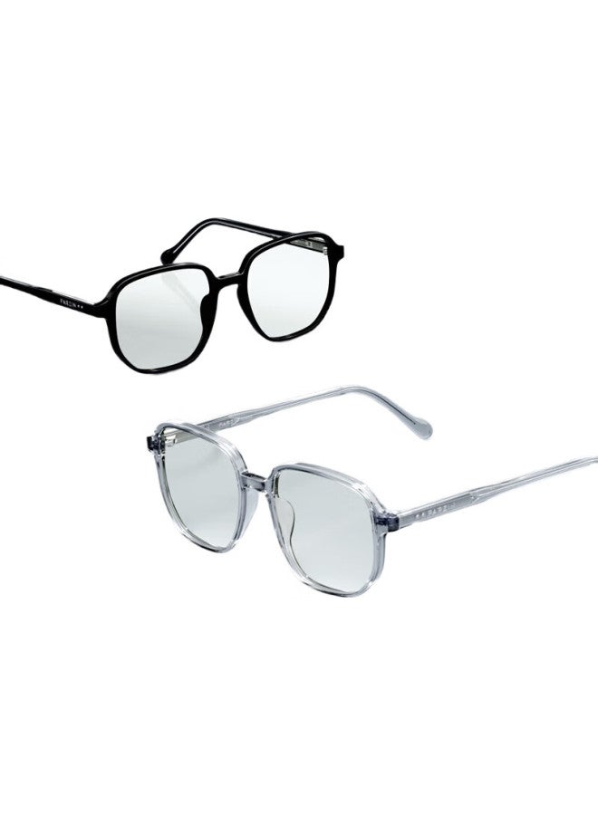 PARZIN Anti-Blue Light And Radiation Protection Glasses Frame For Women, Large Frame Slimming Computer And Phone Anti-Blue Light Eye Protection Glasses For Men 15815 - Image 1