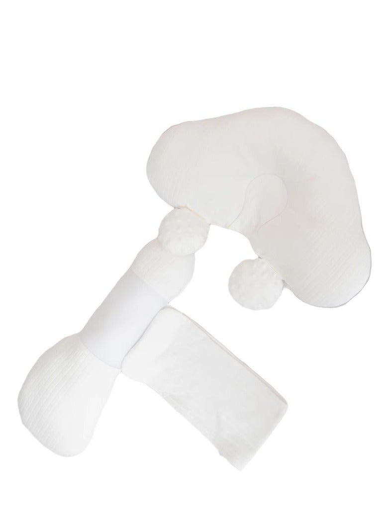 MIXDE Baby Shaping Pillow, Infant Side Sleeping Double Wedge Pillow, Easy to Clean Removable Triangle Support Toddler Body Pillow, Anti-Rolling Infant Side Sleeping Wedge Pillow for Boys and Girls - Image 1
