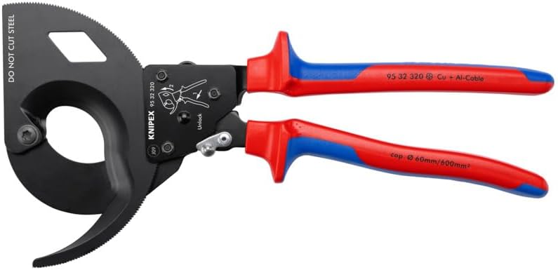 KNIPEX كنيبيكس 95 32 320 قاطع كابلات بمفك براغي ثلاثي المراحل بمقبض متعدد المكونات - 320 مم - Image 3