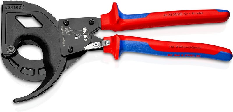 KNIPEX كنيبيكس 95 32 320 قاطع كابلات بمفك براغي ثلاثي المراحل بمقبض متعدد المكونات - 320 مم - Image 1