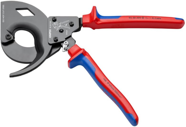 KNIPEX كنيبيكس 95 32 320 قاطع كابلات بمفك براغي ثلاثي المراحل بمقبض متعدد المكونات - 320 مم - Image 2