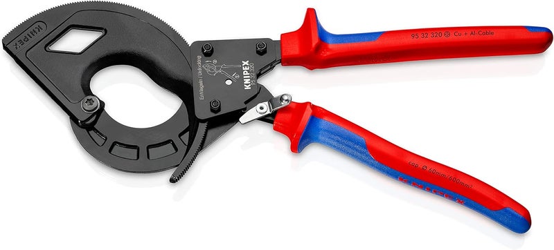 KNIPEX كنيبيكس 95 32 320 قاطع كابلات بمفك براغي ثلاثي المراحل بمقبض متعدد المكونات - 320 مم - Image 5