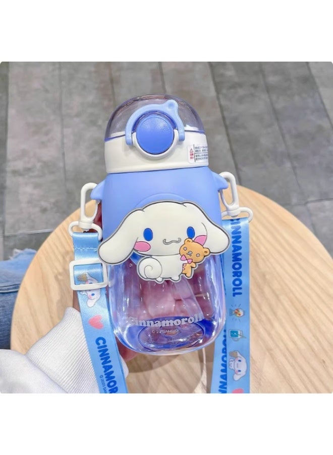Sanrio Sanrio Cinnamoroll Water Bottle with Strap 650ml Cute and Portable Drinkware For Kids  - Image 2
