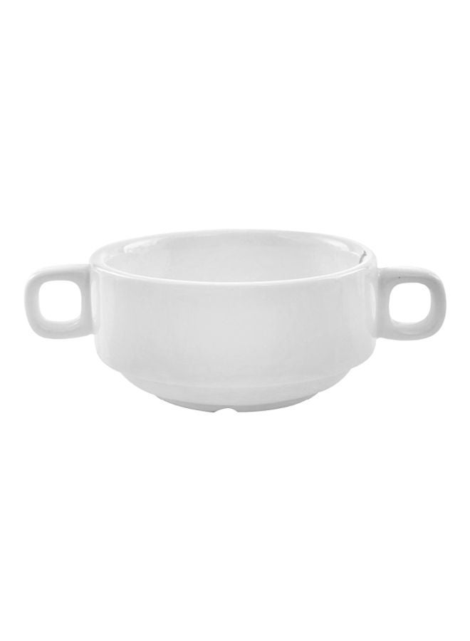 Royalford Porcelain Ware Magnesia Soup Bowl White 4.5inch - Image 1