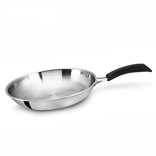 Alda Triply Bueno Stainless Steel Fry Pan 22cm (Induction & Gas Friendly) (22) - Image 1