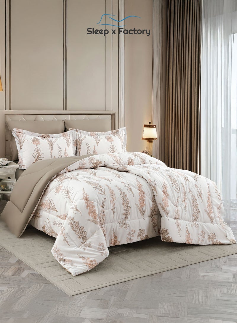 سليب × فاكتوري طقم لحاف رست دوز 6 قطع – قماش وحشوة بوليستر ناعمة – مقاس 260×240 سم – تصاميم متعددة - Image 1