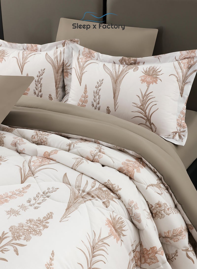 سليب × فاكتوري طقم لحاف رست دوز 6 قطع – قماش وحشوة بوليستر ناعمة – مقاس 260×240 سم – تصاميم متعددة - Image 5