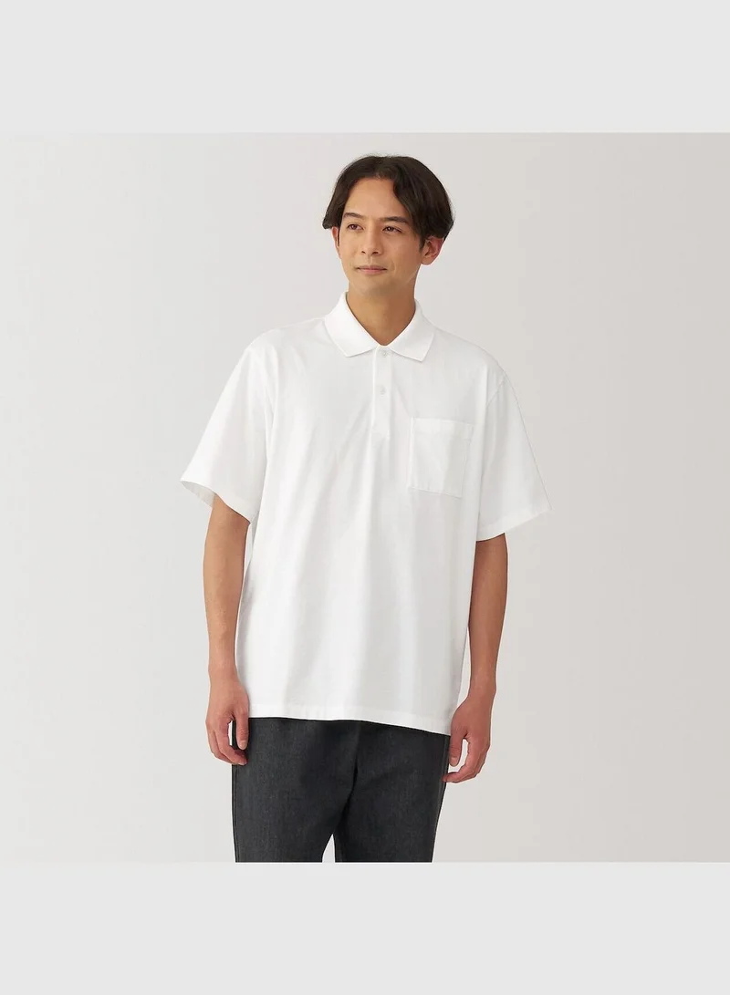 MUJI Washed Jersey Polo Shirt
