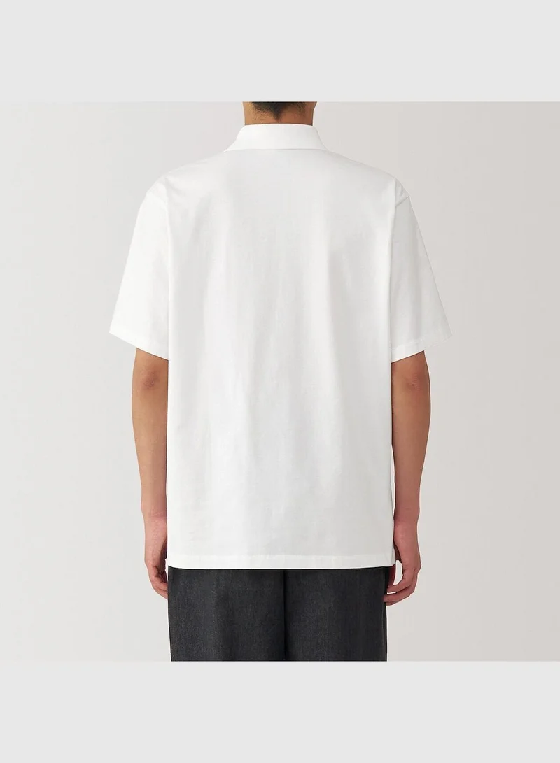 MUJI Washed Jersey Polo Shirt