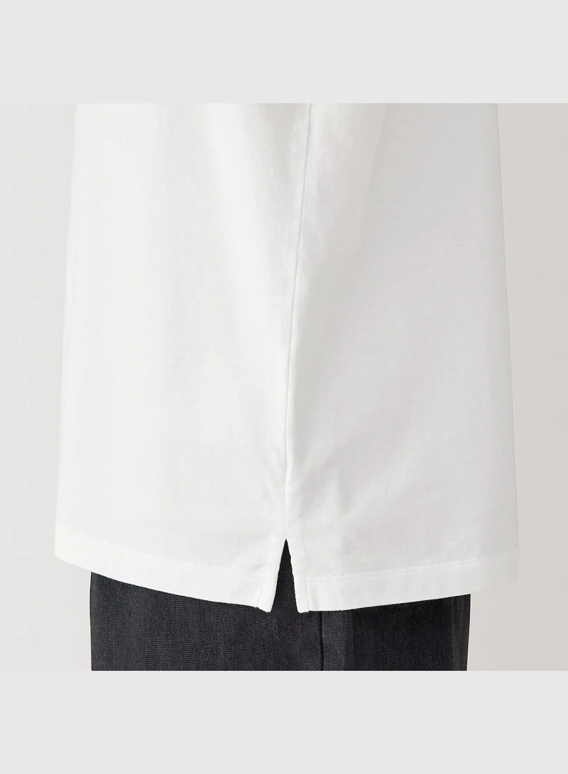 MUJI Washed Jersey Polo Shirt