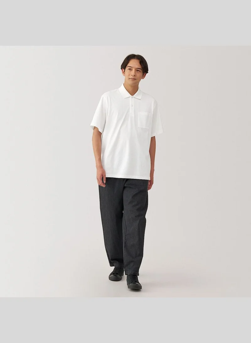 MUJI Washed Jersey Polo Shirt