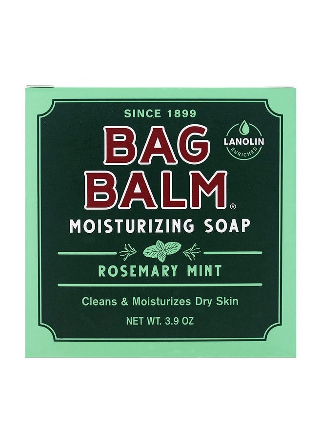 Bag Balm - Mega Moisturizing Soap, Rosemary Mint Scent, 3.9 Oz Per Bar (12 Bars) - Image 1