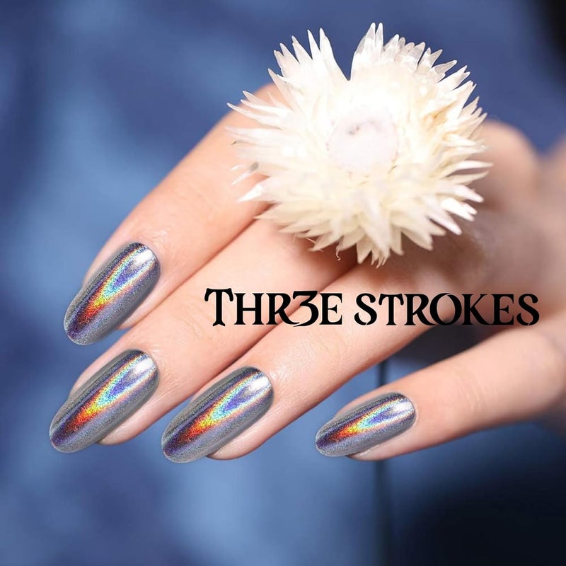 THR3E STROKES Chrome Nail Powder Metallic Mirror Glitter Effect Pigment Iridescent Aurora Mermaid Pearl Dust Kit for Gel Polish Nail Art Decoration Resin Craft Arylic Powder 20 - Image 5