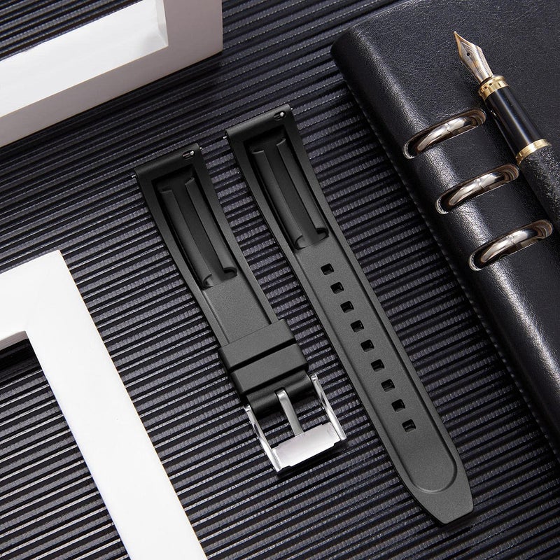 BINLUN Quick Release Silicone Watch Bands Replacement Rubber Watch Straps 18mm 19mm 20mm 21mm 22mm 24mm Smartwatches Bands for Men and Women Waterproof Sport Watchbands with 11 Colors - Image 3