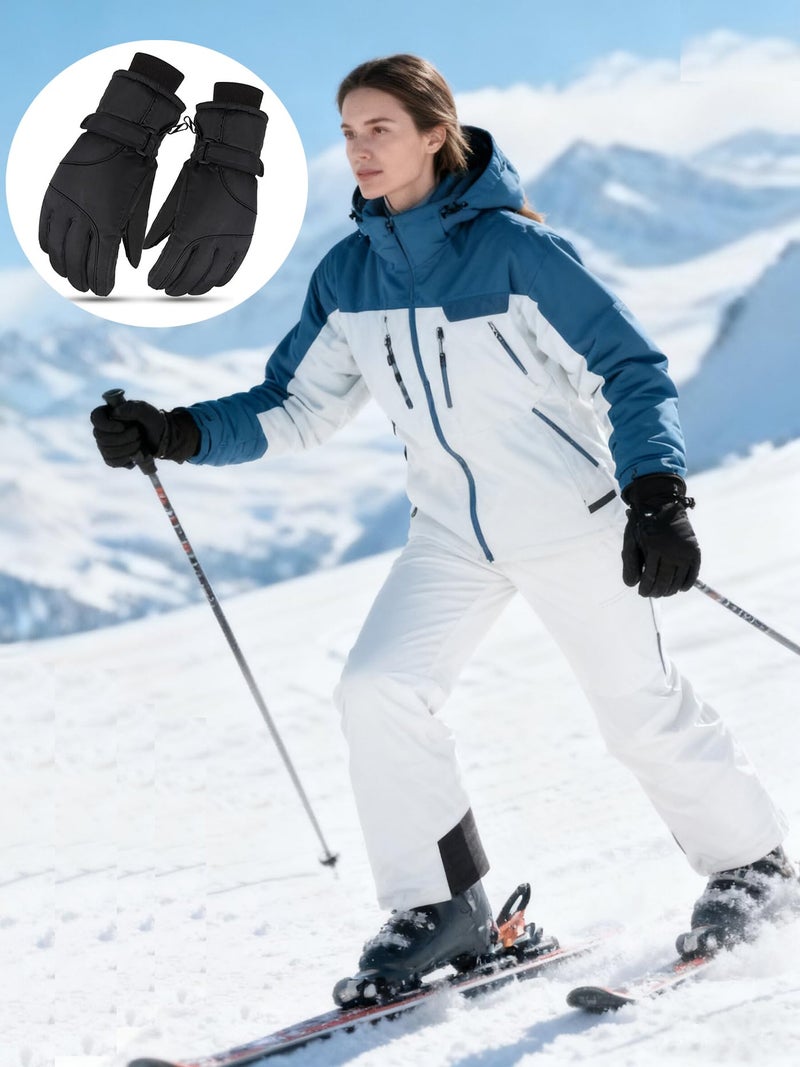 OVOY Womens-Winter-Ski-Snow-Gloves Windproof and Waterproof Thermal Touchscreen Ski Glove for Cold Weather - Image 3