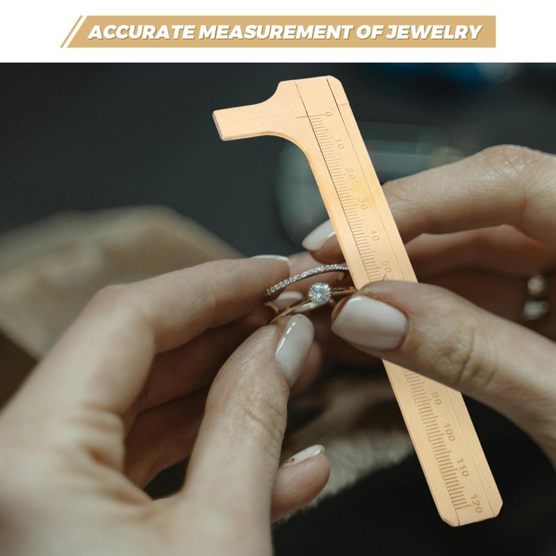 Brass Vernier Caliper 120mm Double Scale Precision Pocket Measuring Tool for Jewelry Coin - Image 4