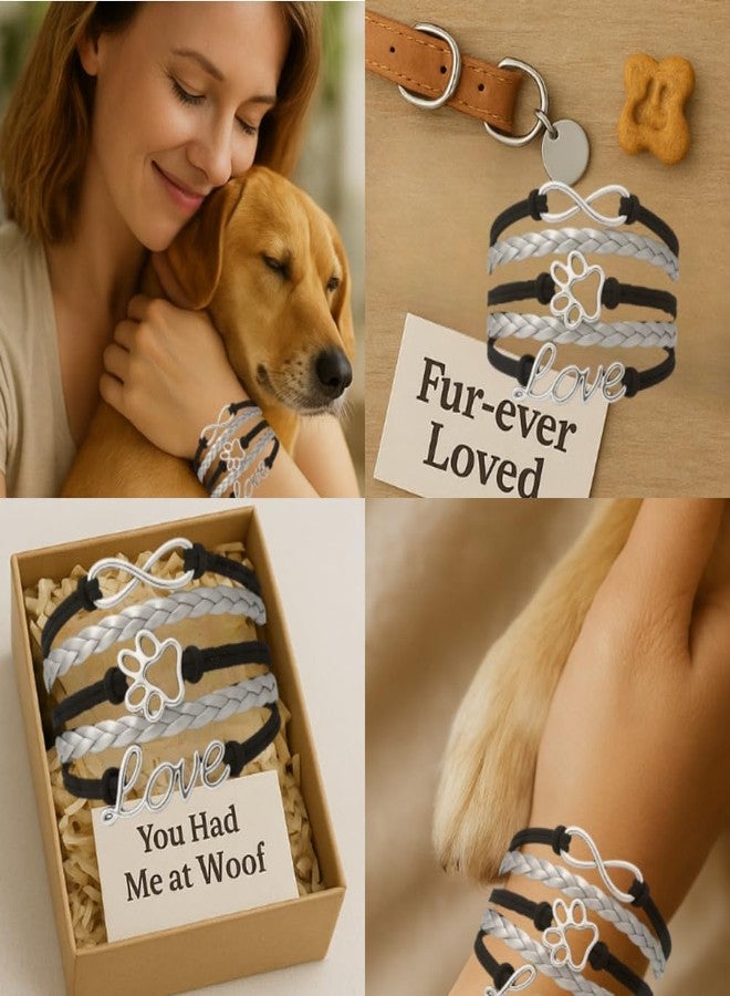 إنفينيتي كوليكشن سوار على شكل مخلب للنساء، سوار "حب المخالب" اللانهائي، هدية لمحبي الكلاب والقطط ومالكيها - Image 2