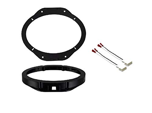 ASC Audio Ford 6x9" Car Speaker Adapter Mount Bracket Plates and Wire Connectors for Front Door Speakers: 2015-2022 F-150 and 2017-2021 F-250/F-350/F-450 - Image 5
