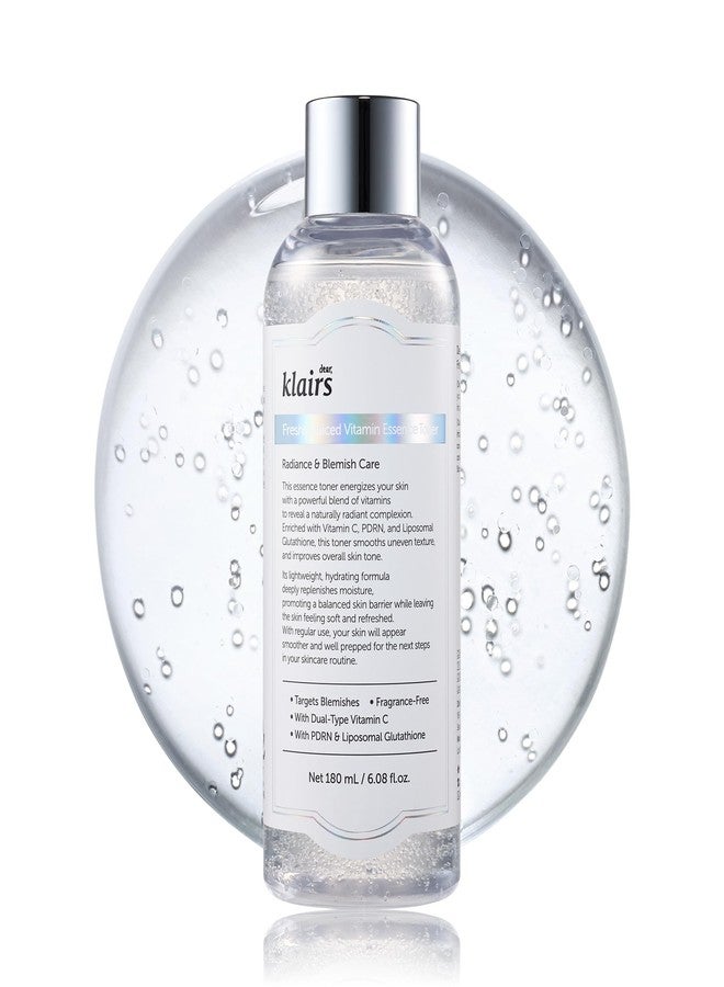 DearKlairs Dear, Klairs Freshly Juiced Vitamin Essence Toner 180ml | Brightening & Hydrating Face Toner | Korean Skincare for Dull & Sensitive Skin - Image 1