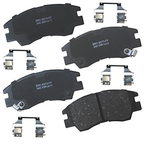 Bendix Premium SBC349 Ceramic Front Brake Pads for Dodge Raider 1989-1988, Ram 50 1993-1987, Van 1000 2009-2008, Mitsubishi Mighty Max 1996-1987, Montero 1991-1988, Van 1990-1987 - Image 1