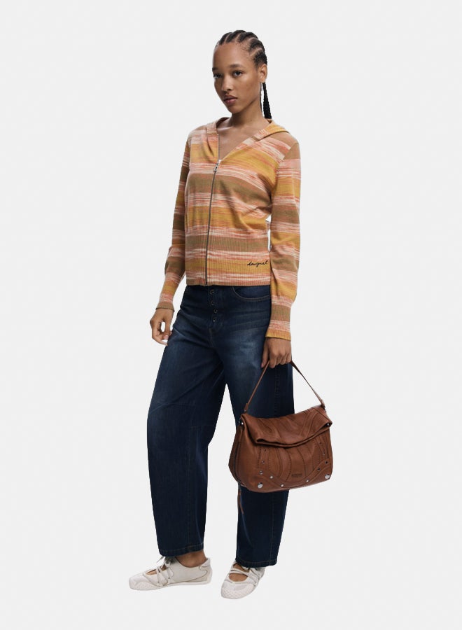 DESIGUAL Medium embroidered faux leather bag - Image 1