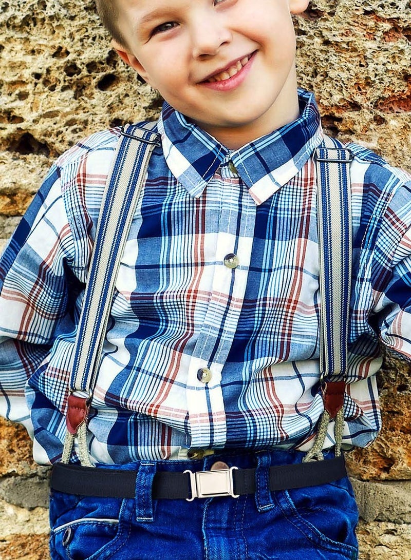 SUNSAR 2 Pack Kids Magnetic Fashion Belt Adjustable Elastic Beltor Boys Daily Use Girls - Image 3