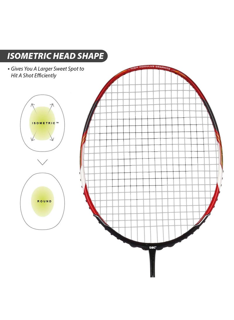 دي أس سي نانو لايت 1500 مضرب كرة الريشة | التحكم الدقيق | أداء قوي |  تصميم خفيف الوزن - Image 5