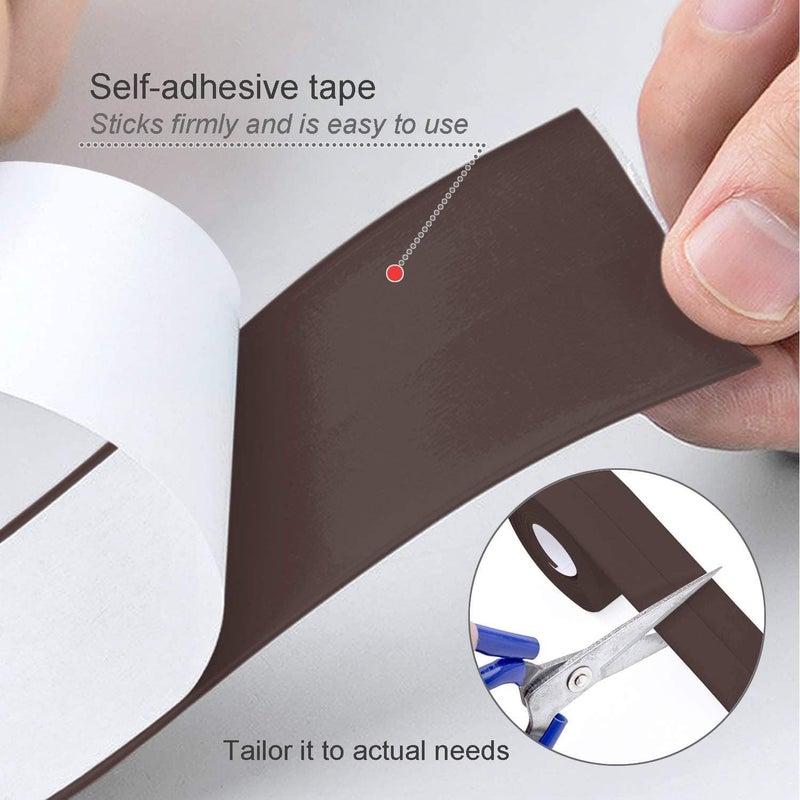 Trifecta Strip Sealant Tape, Self Adhesive Waterproof Bath Sealant, Kitchen Sink Basin Edge Shower, Self Adhesive Bathtub and Sink Wall Toilet and, Bath and Wall Gasket Strip (Brown, Big, Pack of 1) - Image 5