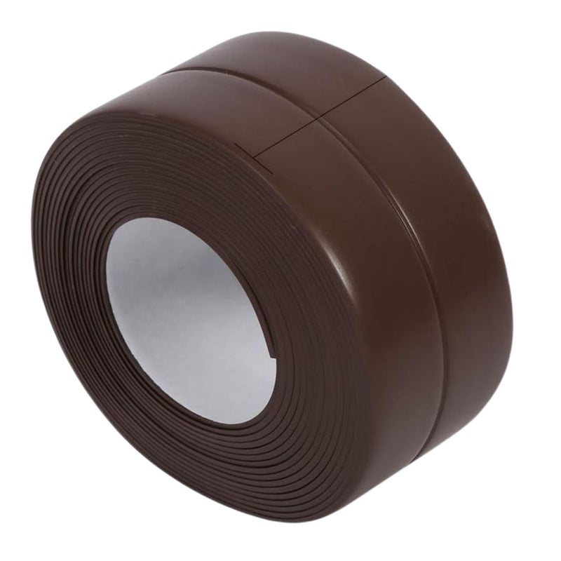 Trifecta Strip Sealant Tape, Self Adhesive Waterproof Bath Sealant, Kitchen Sink Basin Edge Shower, Self Adhesive Bathtub and Sink Wall Toilet and, Bath and Wall Gasket Strip (Brown, Big, Pack of 1) - Image 1
