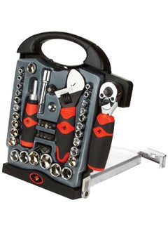 ACE 45-Piece 6-Point Stubby Socket and Tool Set Multicolour 25.654 x 21.59 x 4.064 cm W39000  - Image 1